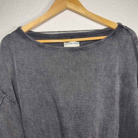 We The Free Gray Cropped Pullover Small - Picture 4 of 6